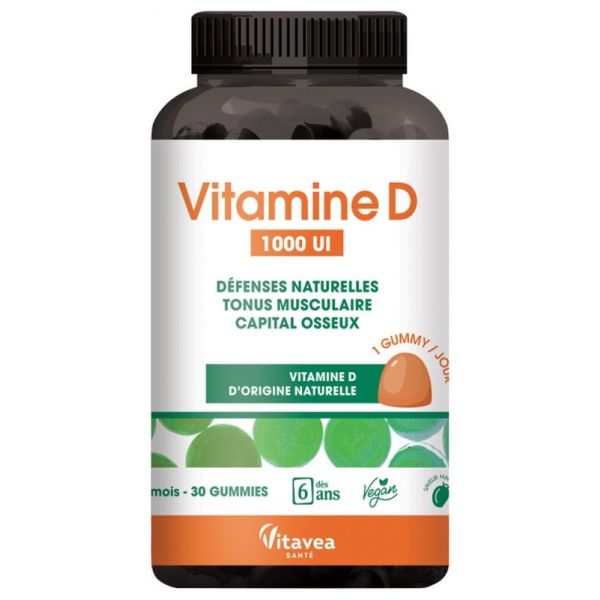 Vitamine D 1000 UI 30 Gummies