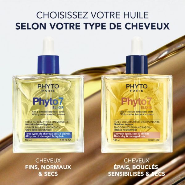 Phyto 7 Elixir Huile Sublimatrice Disciplinante 100ml