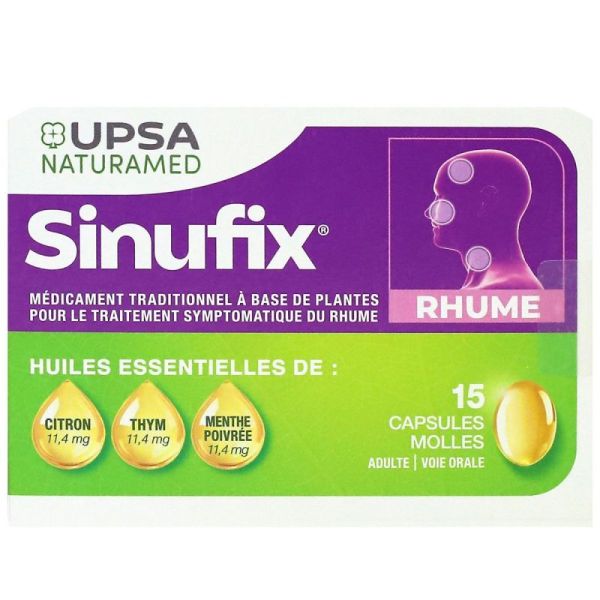 Sinufix 15 capsules molles