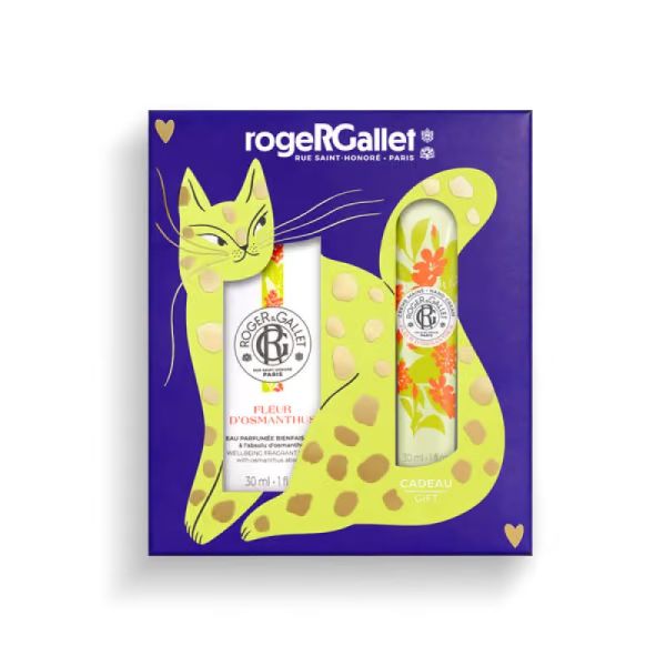 Coffret Noël Fleur d’Osmanthus Eau Parfumée 30 ml + Crème Mains 30 ml