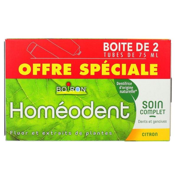 Homéodent - Soin Complet Dents et Gencives - Citron - 2x 75ml
