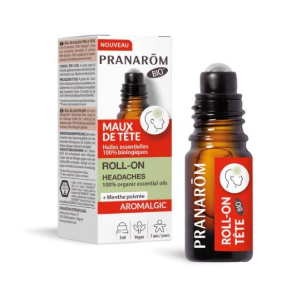 Aromalgic Roll-on Maux de Tête Bio 5 ml