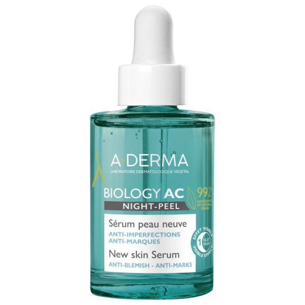 Biology AC Night-Peel Sérum Peau Neuve Bio 30 ml