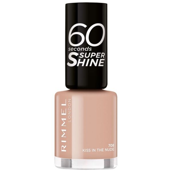 60 Seconds Super Shine vernis 708 Kiss In The Nude 8 ml