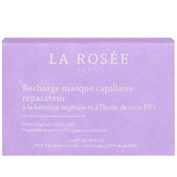 Recharge Masque Capillaire Réparateur à la kératine végétale et à l’huile de coco Bio 200g