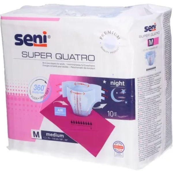 Super Quatro protections nuit taille M x10