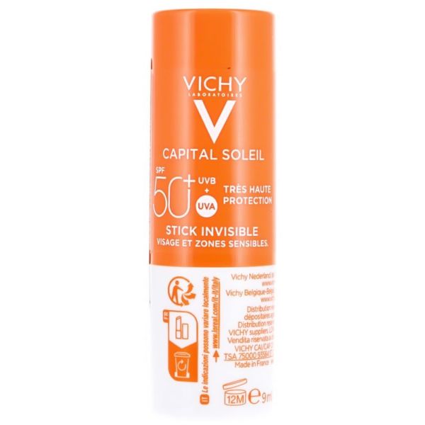 Capital Soleil Stick Zones Sensibles SPF50+ 9g