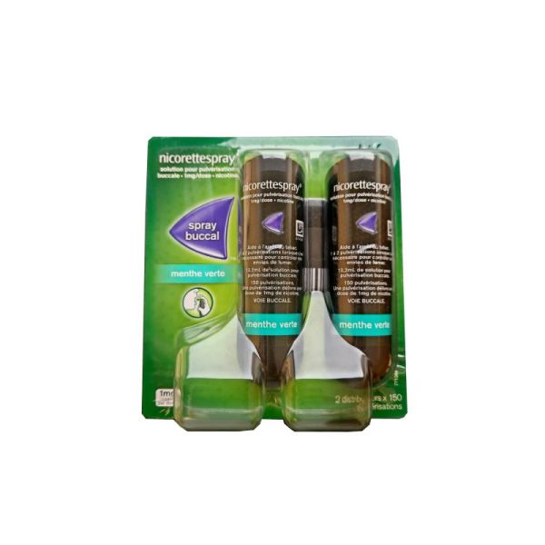 Spray buccal 1mg menthe verte x2