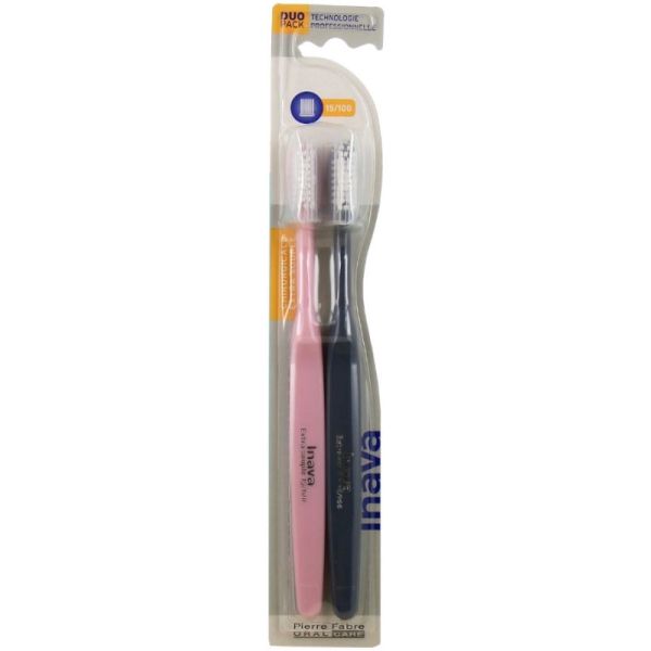 Brosse à Dents Chirurgicale Extra Souple 15/100, Lot de 2