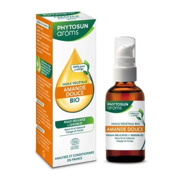 Huile végétale Amande douce Bio 50 ml