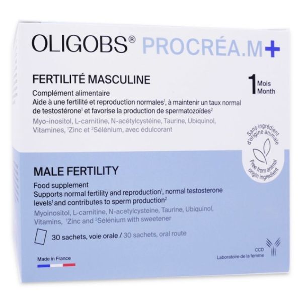 Procréa.M+ Fertilité masculine - 30 sachets