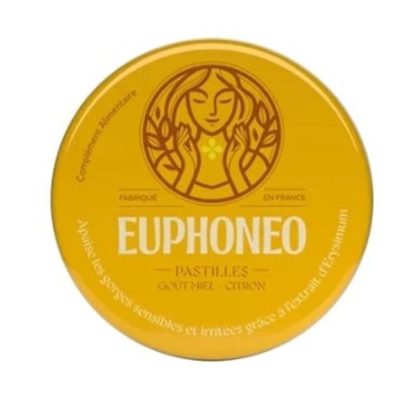 Euphoneo Pastilles Miel Citron Sans Sucre 50 pastilles