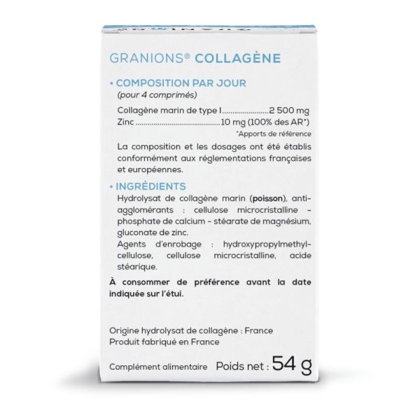 Collagène 2500 mg 60 Comprimés