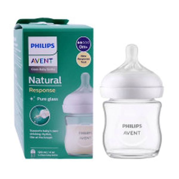 Natural Response Biberon Verre 120 ml 0 Mois et +