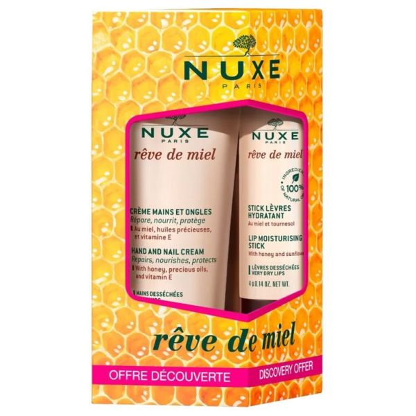 Rêve de Miel Crème Mains et Ongles 30 ml + Stick Lèvres Hydratant 4 g