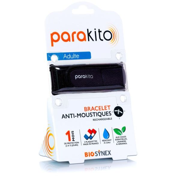 Parakito Bracelet Anti Moustique Rechargeable Adulte