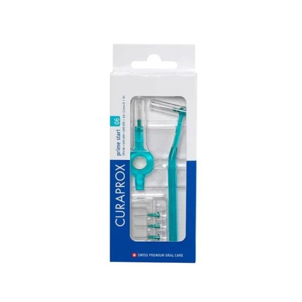 CPS 06  Prime Start Turquoise 5 brossettes interdentaires + 2 manches