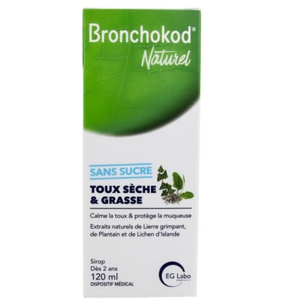 Bronchokod Naturel Sirop Toux Sèche & Grasse 120 ml