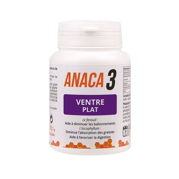 Anaca3 ventre plat 60 gélules