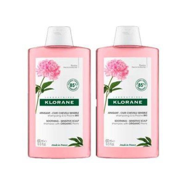 Klorane Shamp Pivoine Bio 2X400Ml -50 2E