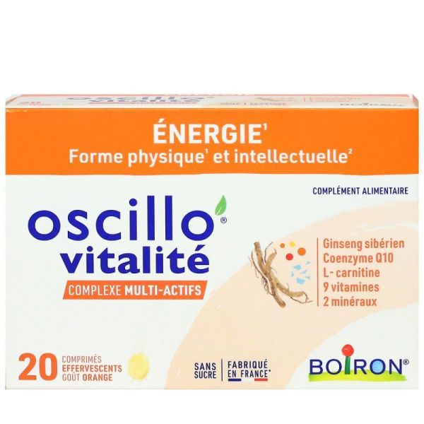 Oscillo'Vitalité Complexe Multi-Actifs 20 comprimés effervescents