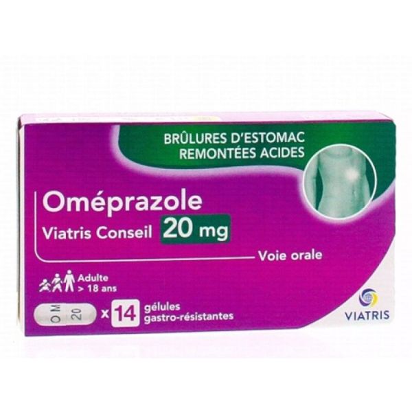 Oméprazole viatris conseil 20mg