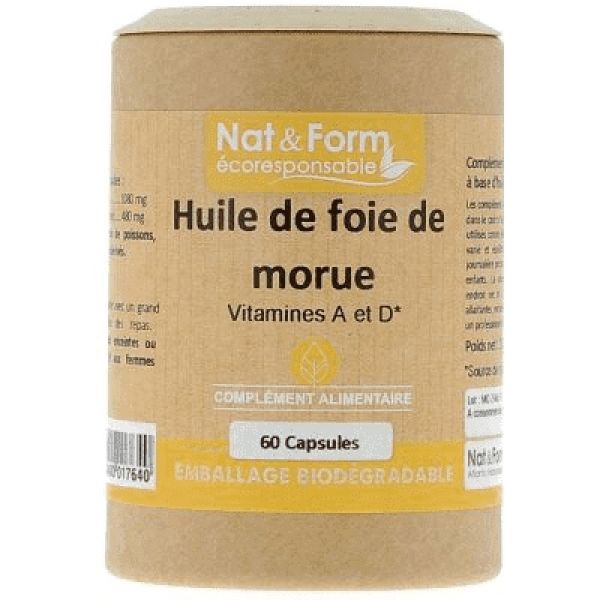 Nat&form Huile de Foie de Morue 60 capsules