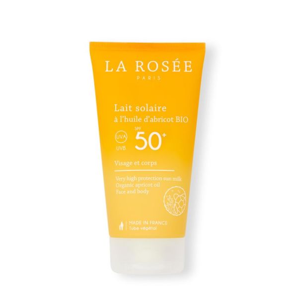 Lait solaire SPF 50+ à l'huile d'abricot - 150ml