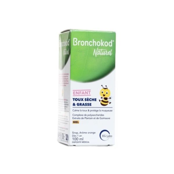 Bronchokod Naturel Enfant Sirop Toux Sèche & Grasse 100 ml