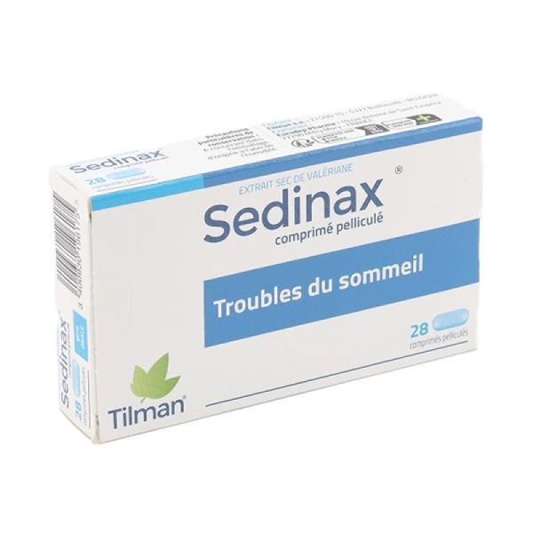 SEDINAX 500 mg – 28 comprimés pelliculés à base de valériane