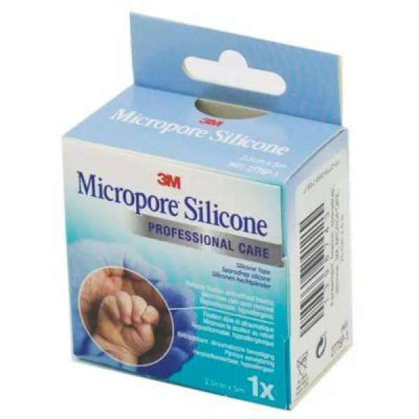 Micropore Silicone 2,5cm 5m