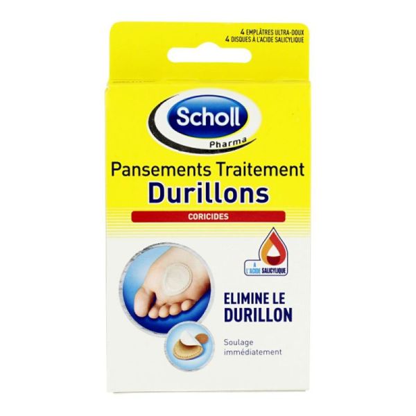 4 pansements traitement durillons