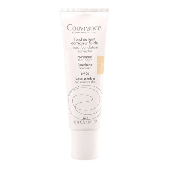 Couvrance fond de teint correcteur Avène - 1.0 Porcelaine x 30 ml