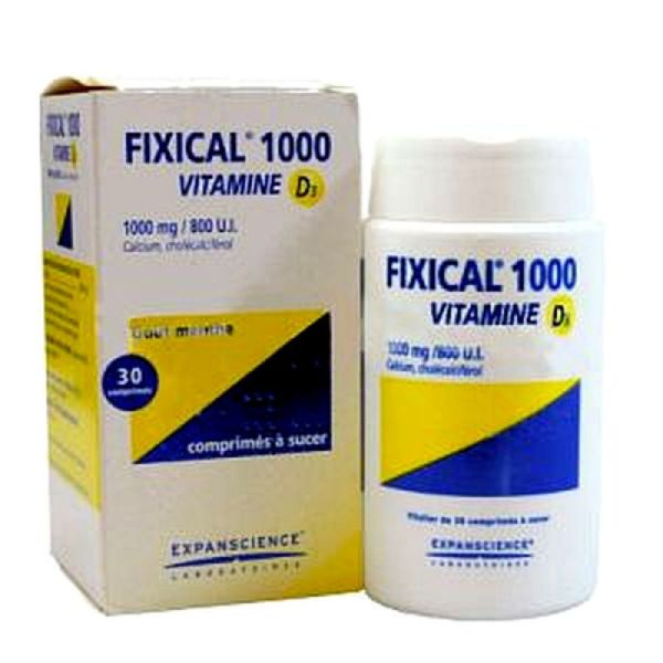 Fixical D3 1000mg/800ui Cpr Suc Pilul