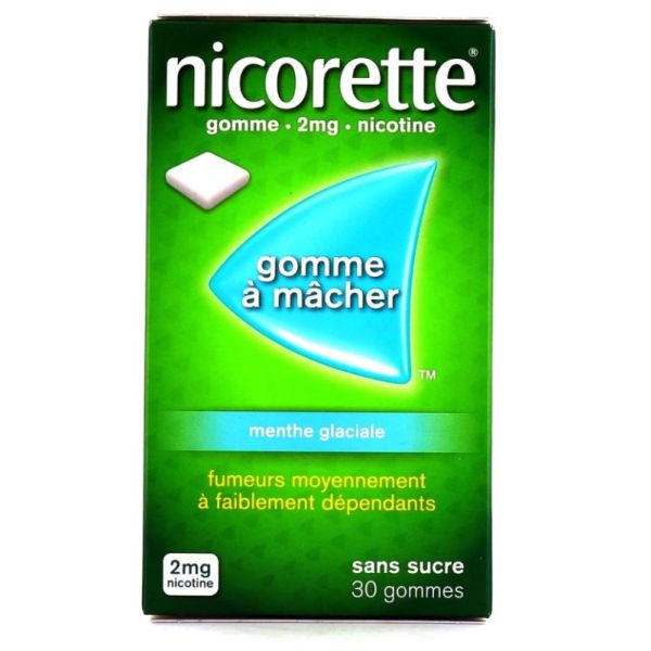 2mg menthe glaciale - 30 gommes