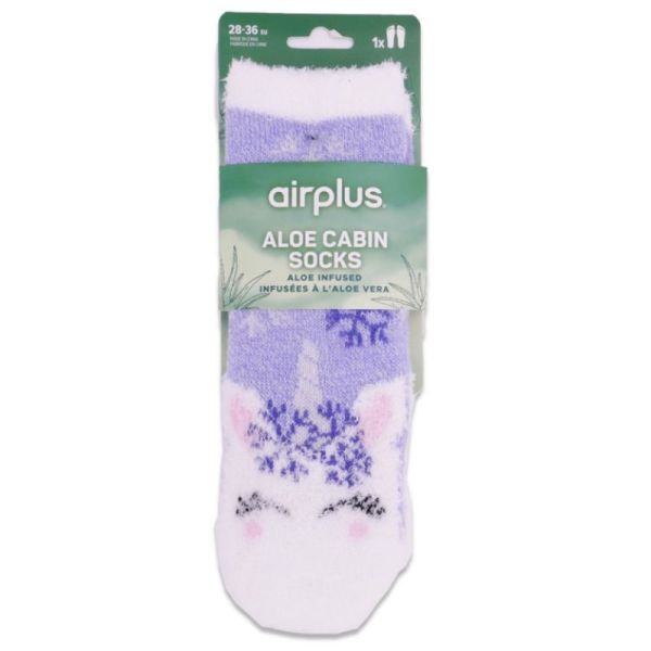Aloe Cabin Kids Chaussettes hydratantes Licorne - taille 28-36