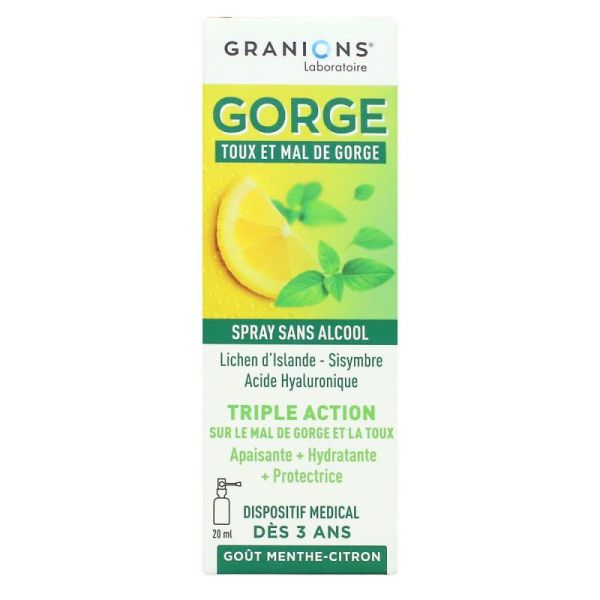 Gorge Spray toux et mal de gorge 20ml