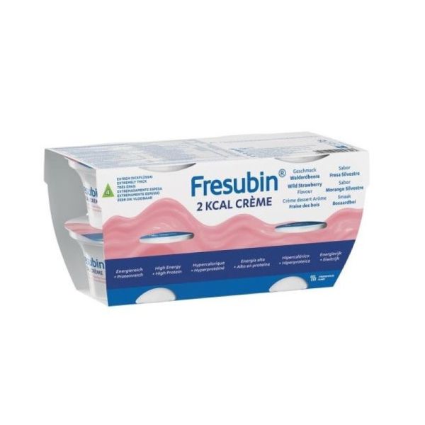 2 kcal Crème Fraise des bois 4 x 200 g