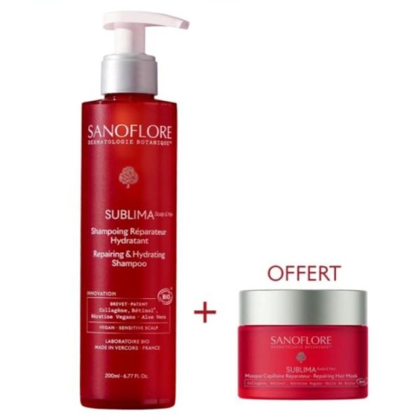 Sublima Shampoing Réparateur Hydratant + Masque Offert 230ml