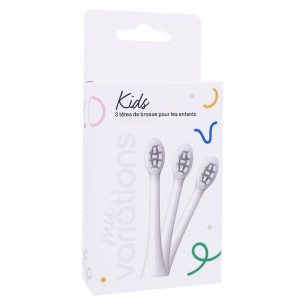Kids Têtes de brosse White - lot de 3