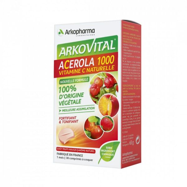 Arkovital Acerola 1000 - 30 Comprimés
