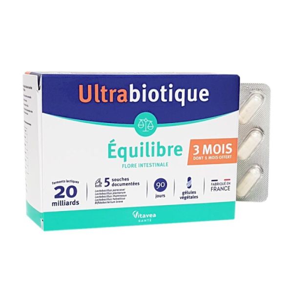 Ultrabiotique équilibre 90 gélules