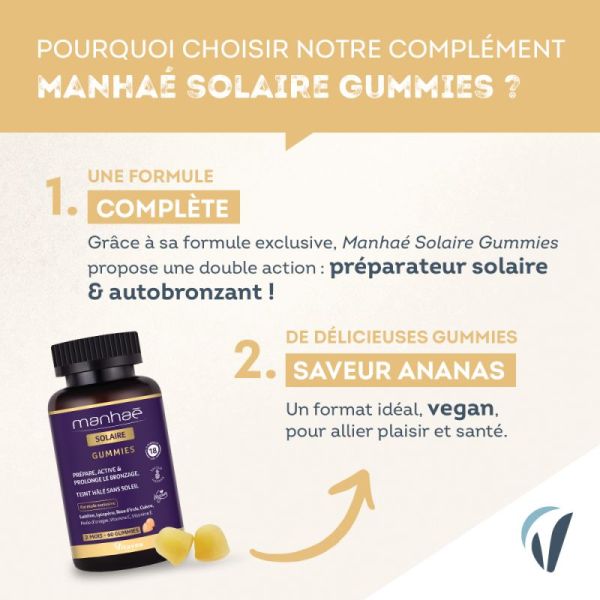 Manhaé Solaire 60 gummies