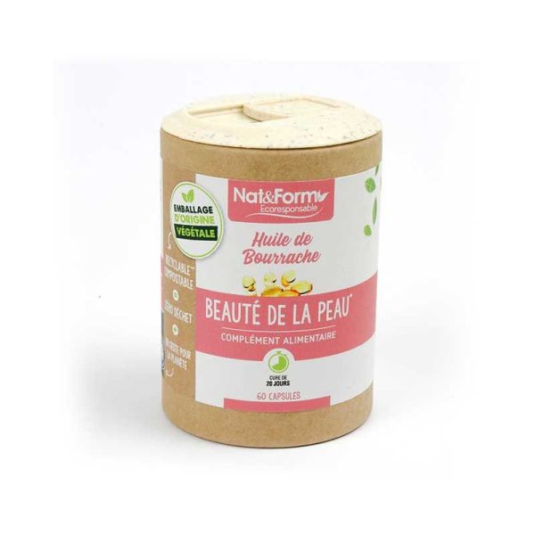 Huile de Bourrache Onagre BIO - Beauté de la peau - 90 capsules
