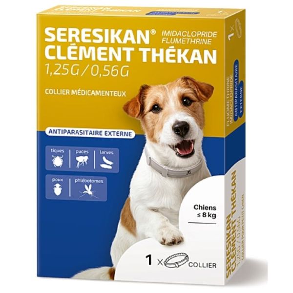 Seresikan collier antiparasitaire petit chien 38 cm