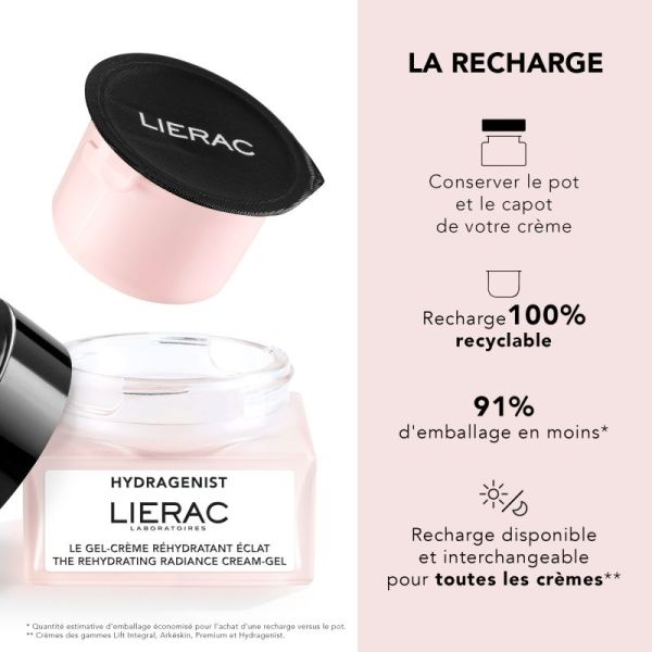 Hydragenist le Gel-crème Réhydratant éclat recharge 50ml
