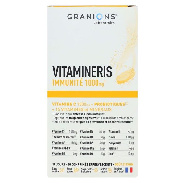 Vitamineris Immunité 1000mg - 30 comprimés