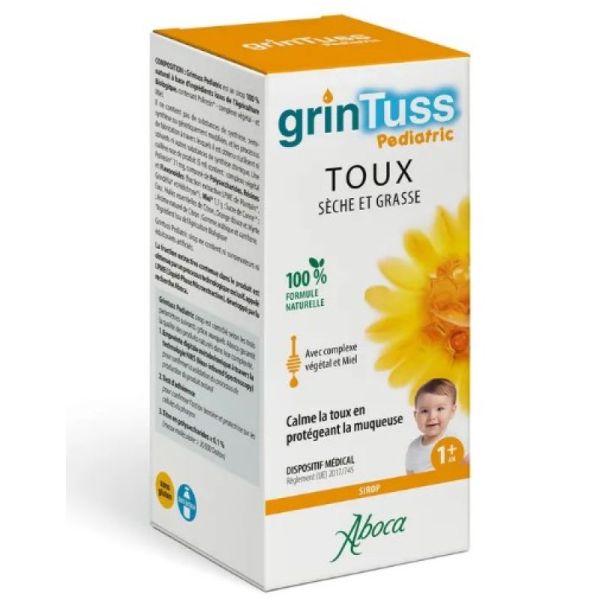 GrinTuss Pediatric Sirop Toux Sèche et Grasse 128g