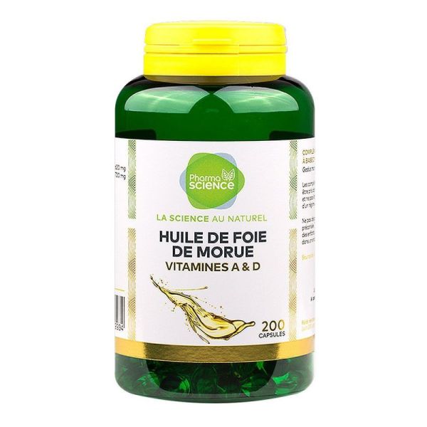 Huile de foie de morue 200 capsules