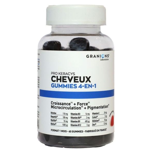 Pro Keracys Cheveux Gummies 4-En-1